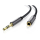 Kabel i złączka UGREEN AV118 Przedłużacz audio AUX jack 35 mm 1.5m czarny